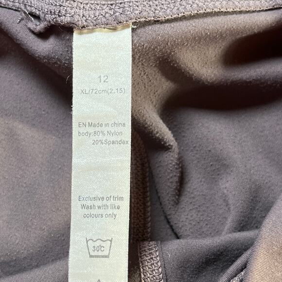 Lululemon Legging Womens Size 12 Purple High Waisted Cropped Athleisure Training - Picture 7 of 10